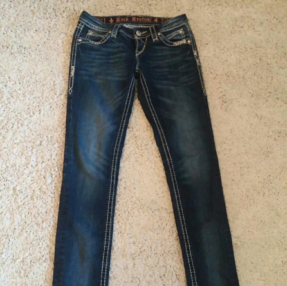 Womens Rock Revival Jeans